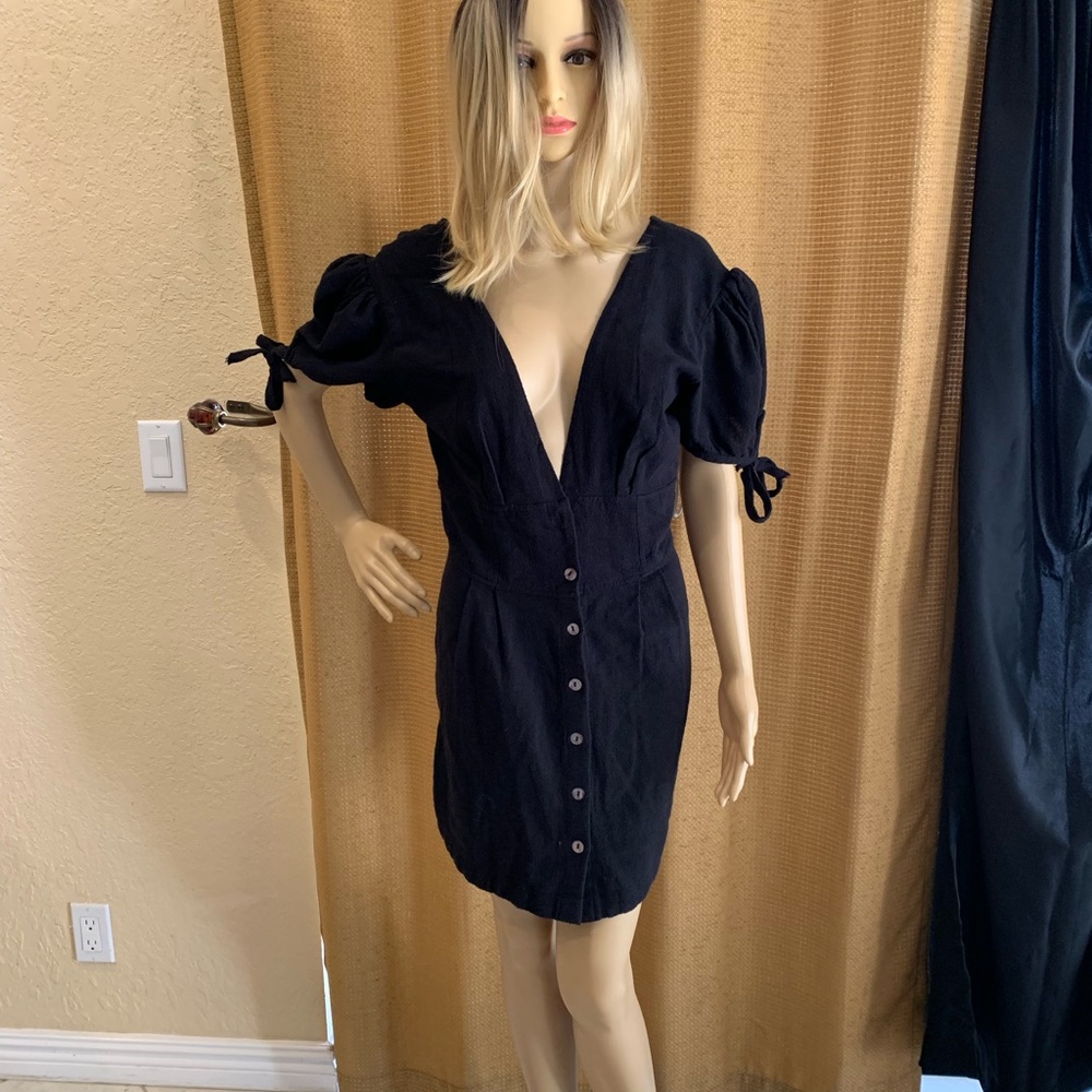Free people black mini dress